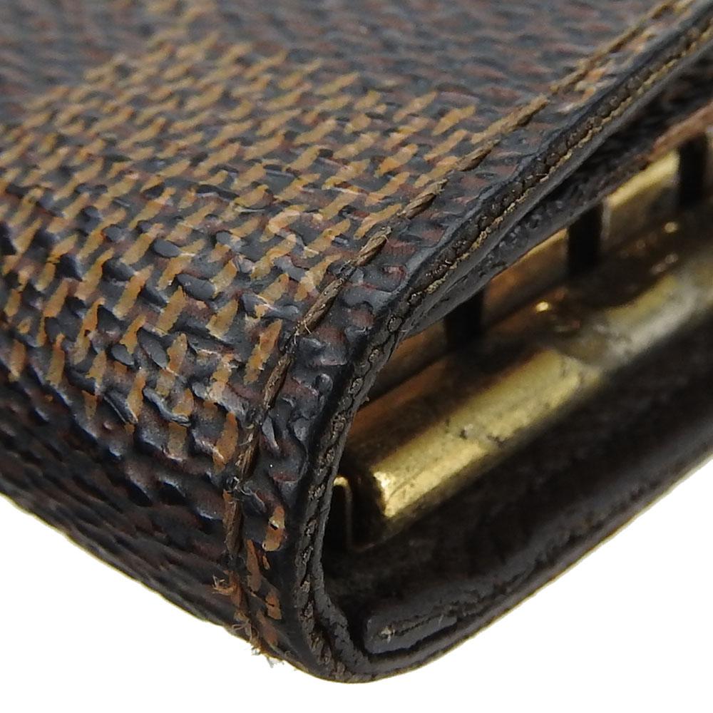 Used LOUIS VUITTON Key holder  Multicles4 N62631 Damier Brown Brown 4 hooks