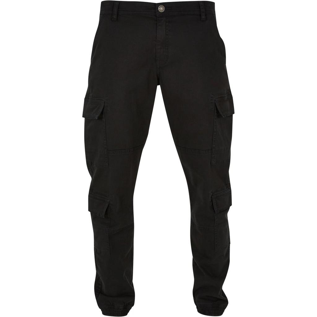 Urban Classics Mens Twill Double Pocket Cargo Jogging Bottoms