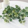 20/100PCS Green Fake Plants Silk Eucalyptus Leaf Christmas Decorations Vases Home Garden Wedding Scrapbooking Artificial Flowers
