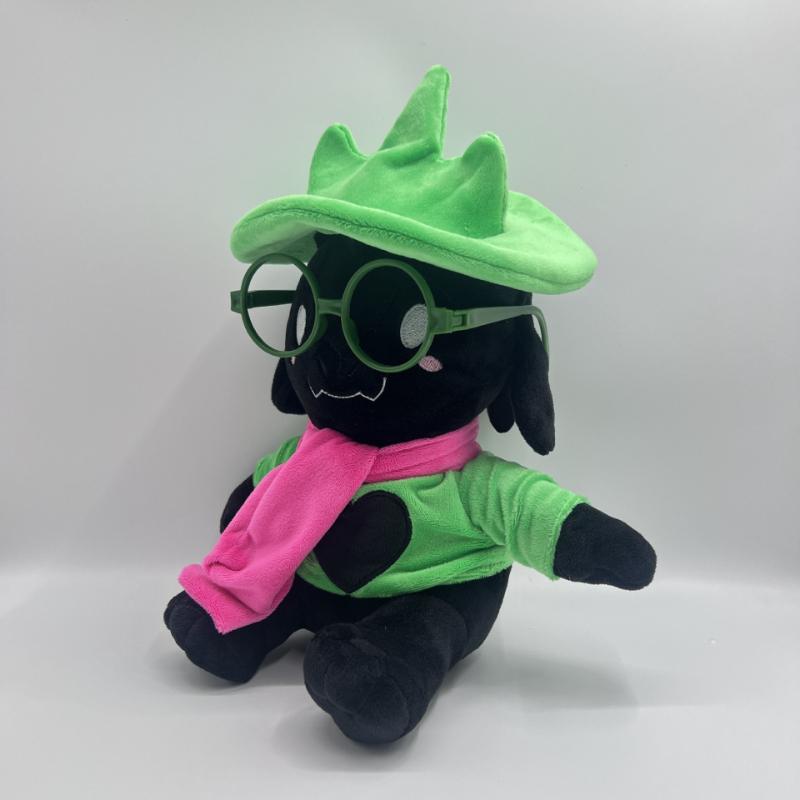 Новая плюшевая игрушка Ральсей из Deltarune - Мягкая коза, набитая кукла с зелеными очками и розовым шарфом, Милый персонаж RPG игры, Плюшевая игрушка, Подарок для фанатов и детей
