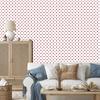 White, light gray and coral dots wallpaper for living room and bedroom 50x1000