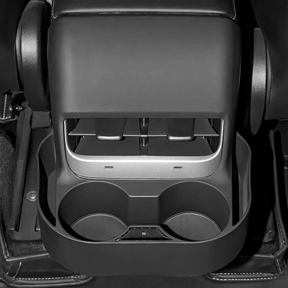 Для Tesla Model 3 Model Y заднее сиденье, вентиляционное отверстие, автомобильный держатель для стаканов, органайзер для бутылок с напитками для Tesla Model 3/Y, консольное хранилище