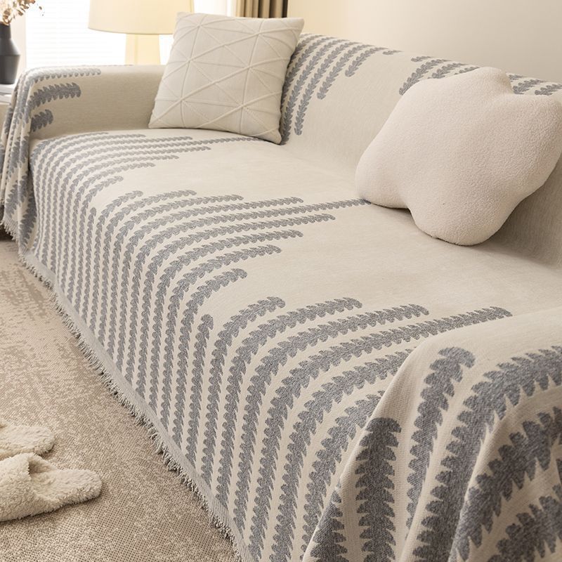 Nordic Style Simple Chenille Sofa Cover Cloth Full Covered Four Seasons Universal Sofa Towel Anti-Scratching Sofa Cover Sofa Cushion