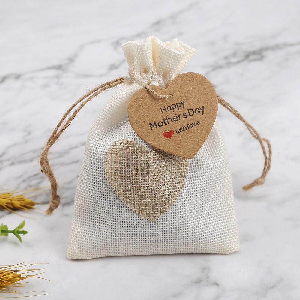 100pcs Heart Shaped Cards Gift Labels Hanging Decoration Hand Gift Hanging Tag Mother Days