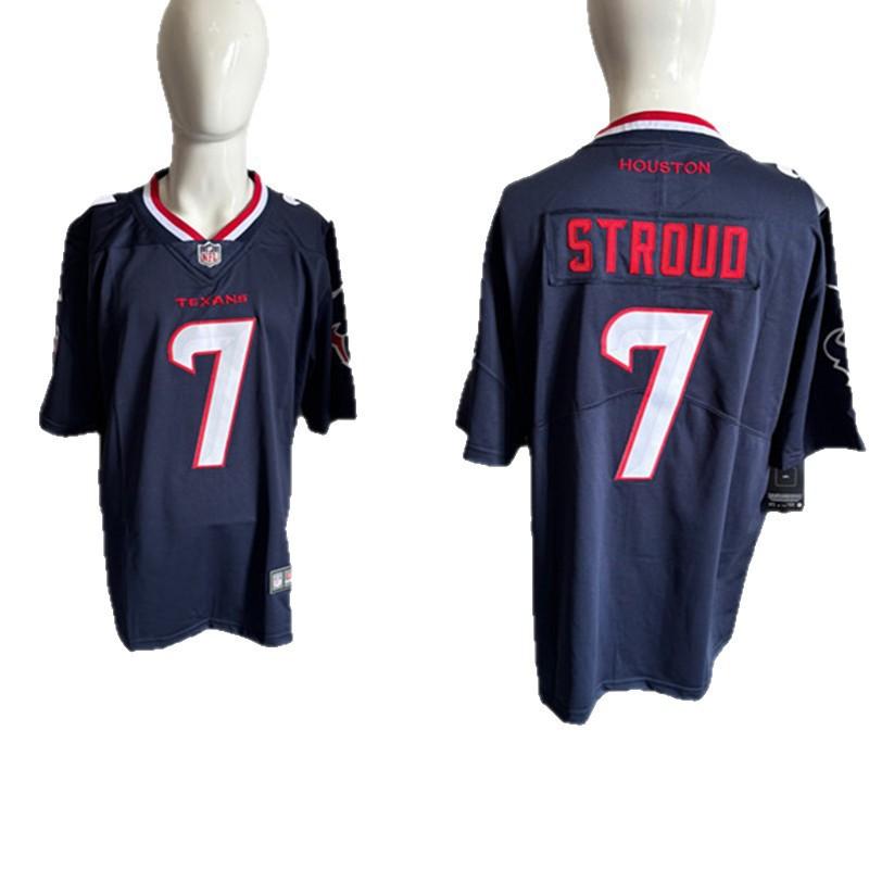 Mens Football Jersey Team Uniform Embroidered Training Game Wear Texans 7 Browns 12 S-XXXL