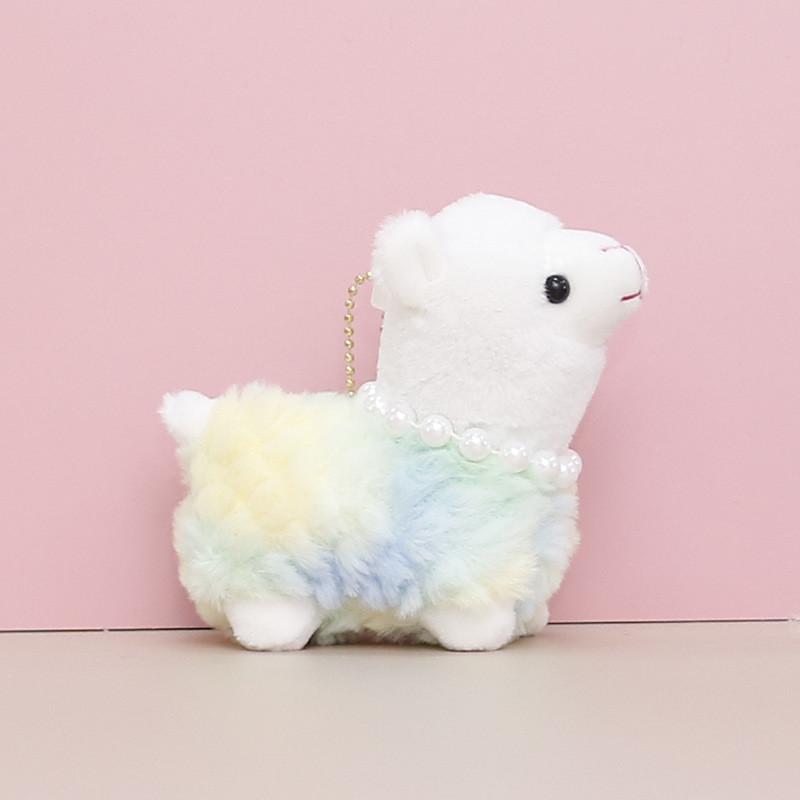Soft And Cuddly Plush Alpaca Stuffed Toy Keychain Cute Hanging Charm For Girls