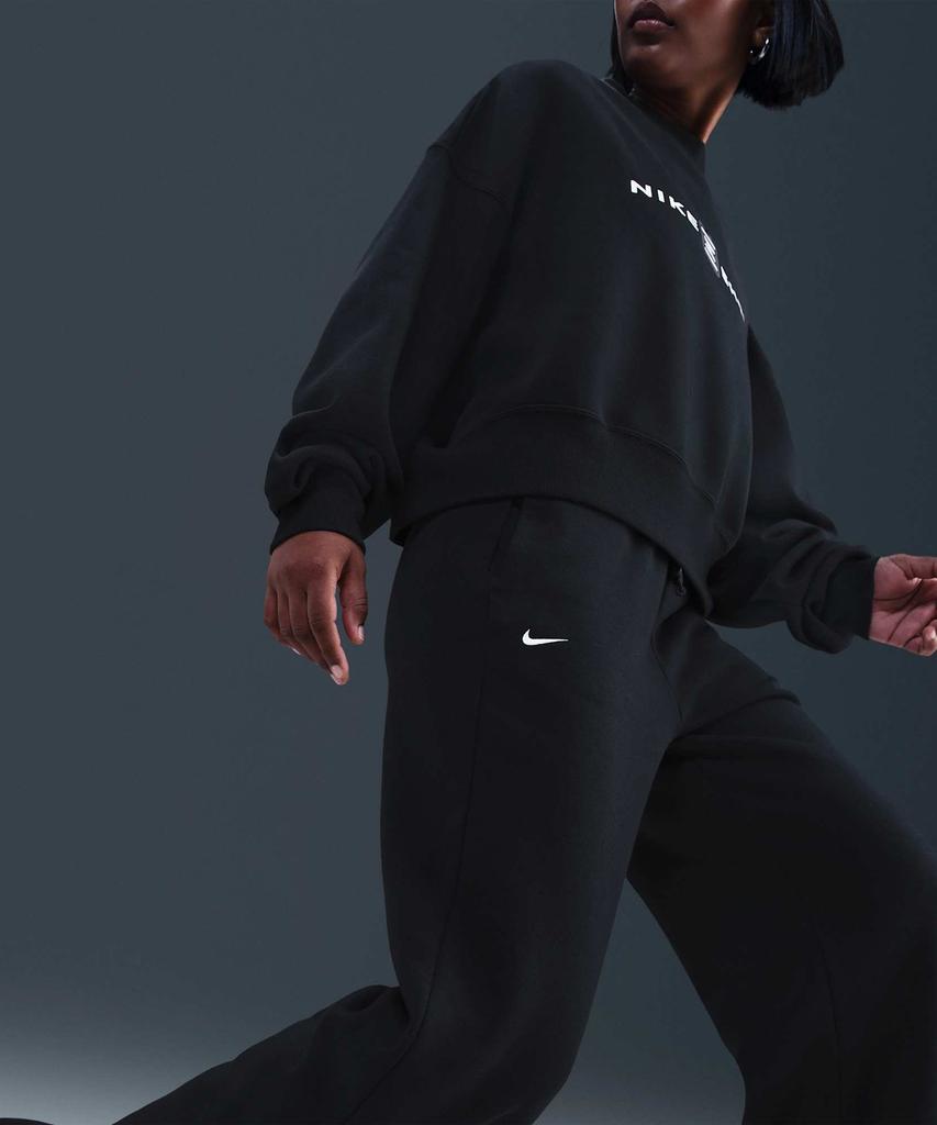 Nike Спортивные штаны Phoenix Fleece Shox с высокой талией W - Черный / Io2246-010