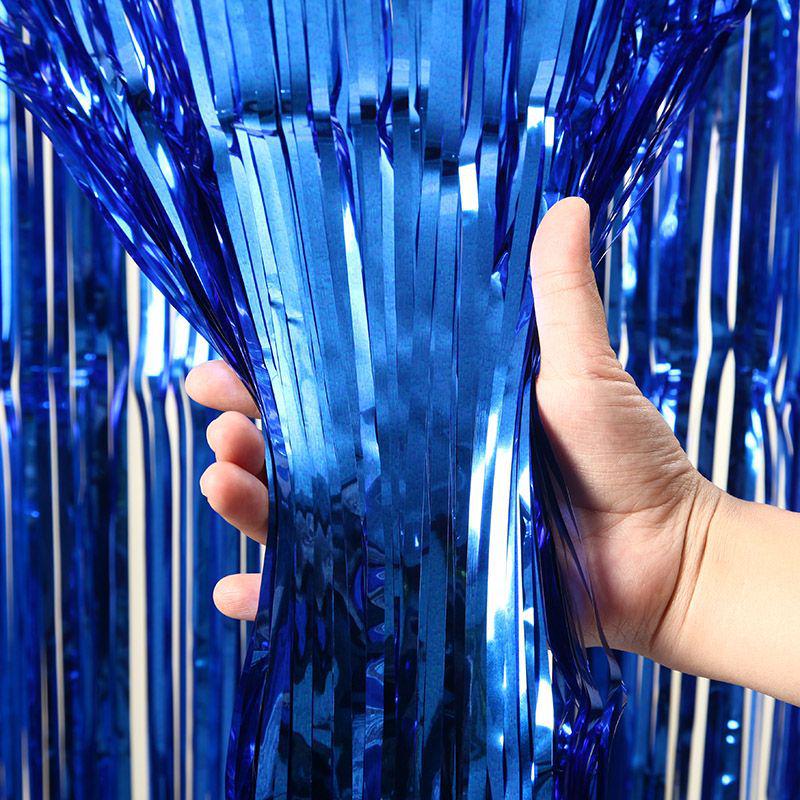 Лазерный фон с бахромой и мишура для украшения вечеринки или мероприятия