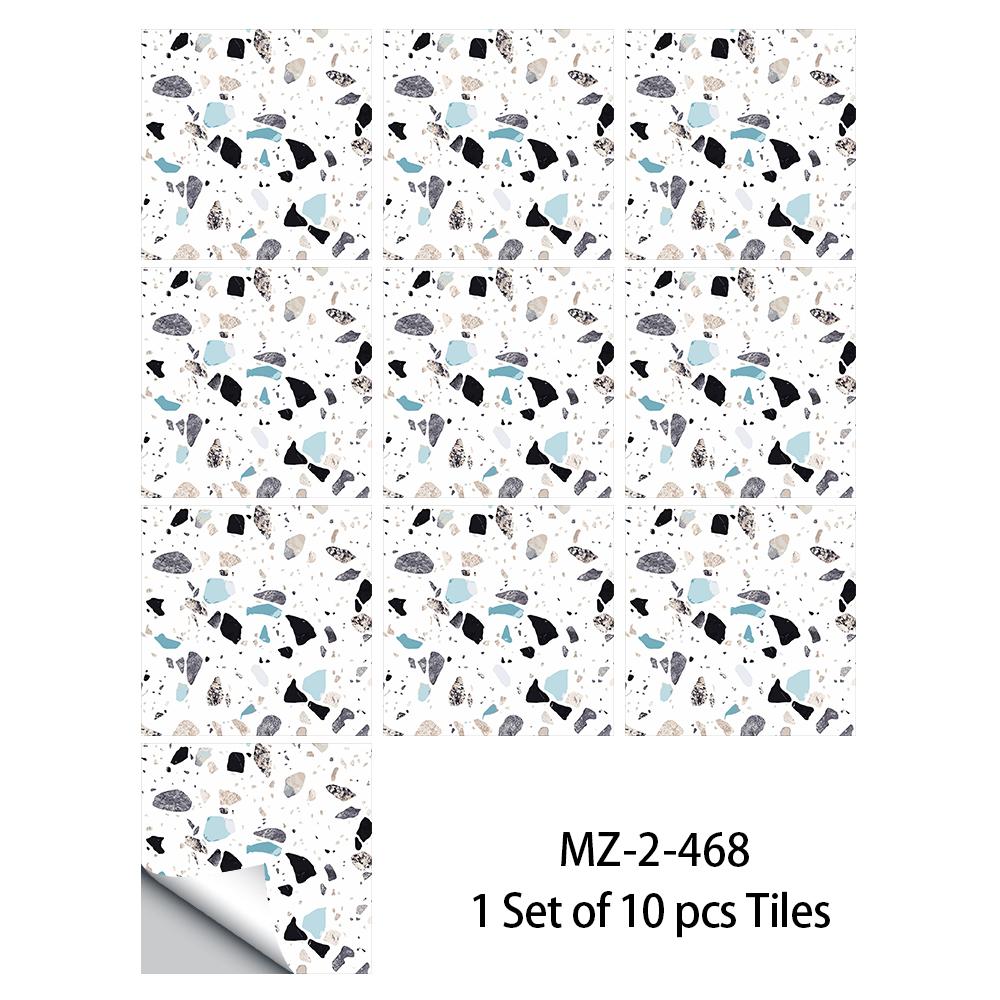 10 шт., наклейки на мраморную плитку терраццо, кухонный фартук, маслостойкий шкаф, умывальник, водостойкие художественные наклейки на стены