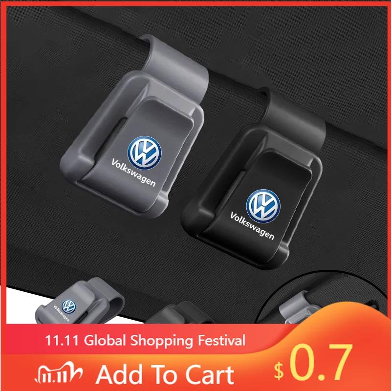Для автомобиля VW Держатель для очков Зажим для очков Внутренний многофункциональный аксессуар Для Volkswagen VW RLine R Golf Amarok T5 Phaeton ID3