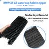 Interior Water Cup Rack Car Center Console Cover Slide Roller Blind Car Mounts Drinks Holders For BMW X5 E70 X6 E71 51166954943