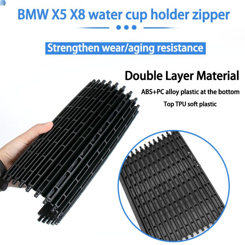 Interior Water Cup Rack Car Center Console Cover Slide Roller Blind Car Mounts Drinks Holders For BMW X5 E70 X6 E71 51166954943