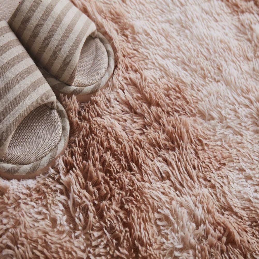 Protection Imitation Wool Long Hair Carpet Non Slip Soft Rugs Faux Fur Sheepskin Rug Bedroom Mats