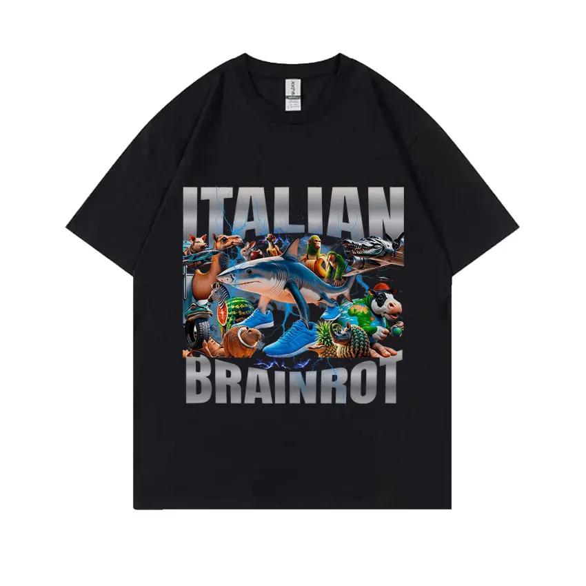 Italian Brainrot Tung Tung Tung Sahur Tralalero Tralala Boneca Ambalabu Lirili Larila Graphic Tshirt Unisex Casual Humor Tshirt
