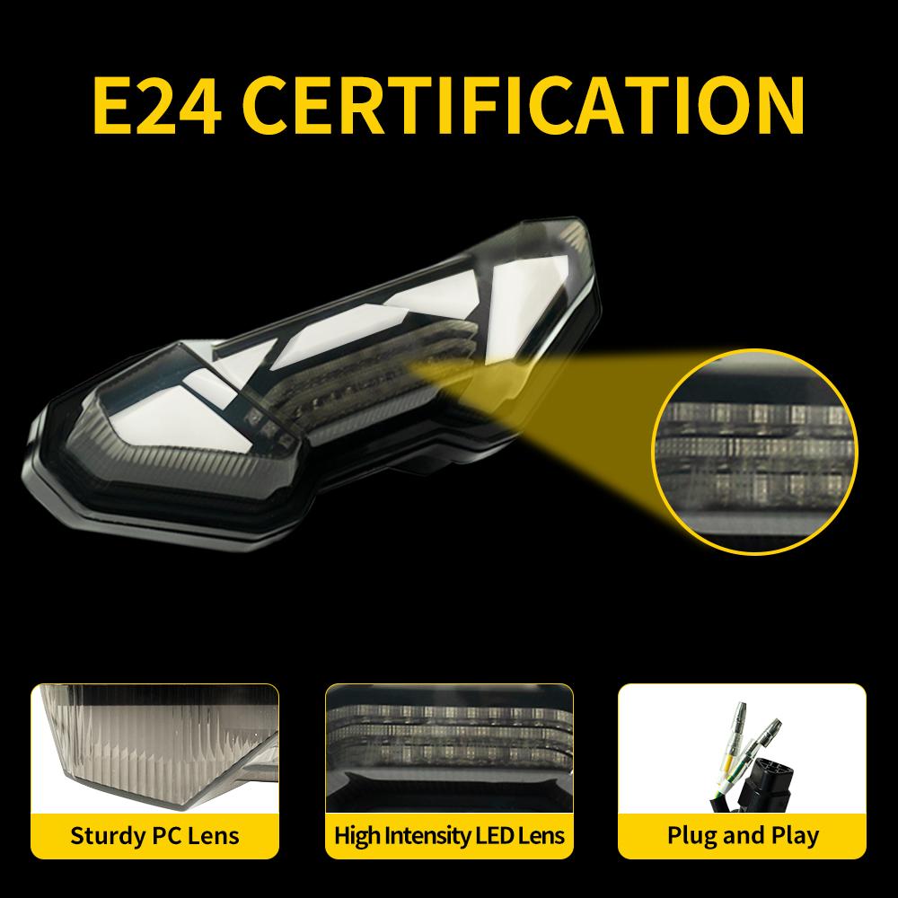 Светодиодный задний фонарь для мотоцикла для Yamaha MT-09 Tracer 900 9 GT FJ-09 FZ-09 MT-10 FZ-10 Задний стоп-сигнал Встроенный поворотник F