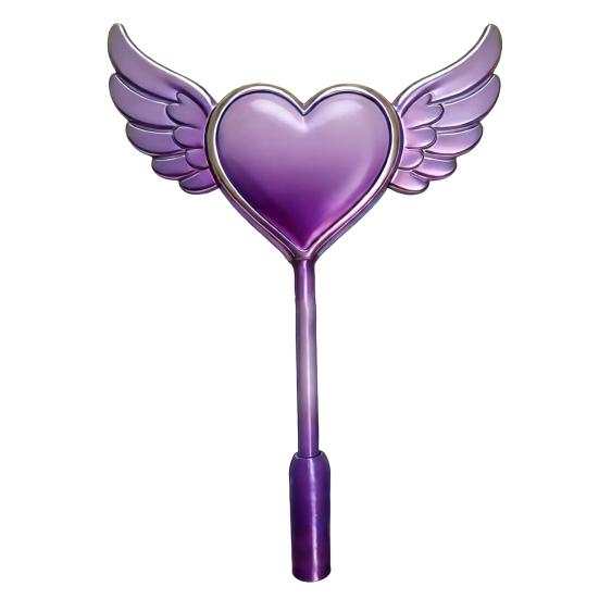 Credit Card Wand 3D Printed Tap to Pay Wand Heart with Wings Wand Contactless Payment Card Holder Gift for Kids