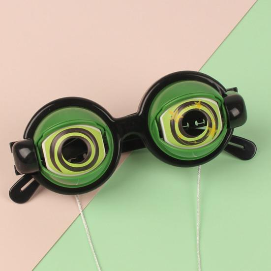 Crazy Eyes Googly Glasses Toy Winking Glasses with Pull-String Blinking Action Fun Novelty Prop for Kids Party Stage Performance