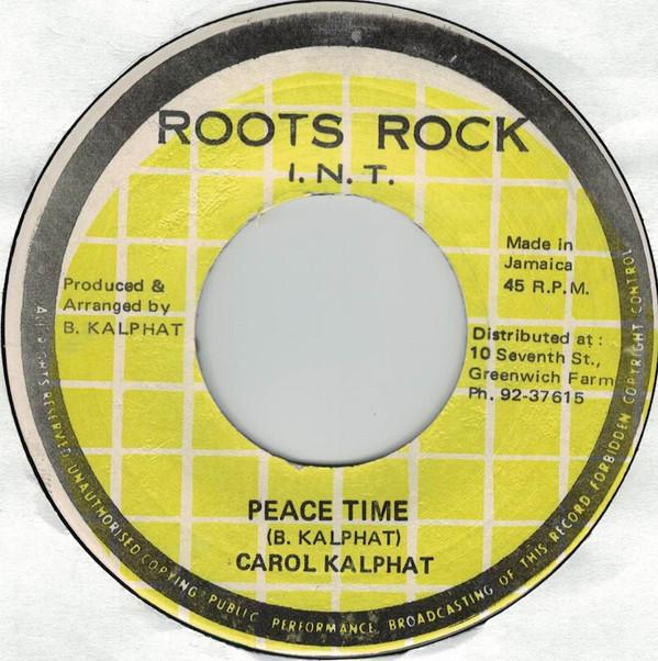 7-дюймовая пластинка CAROL KALPHAT Peace Time NONE Roots Rock Inte Ямайка Регги Ска Даб Б/у