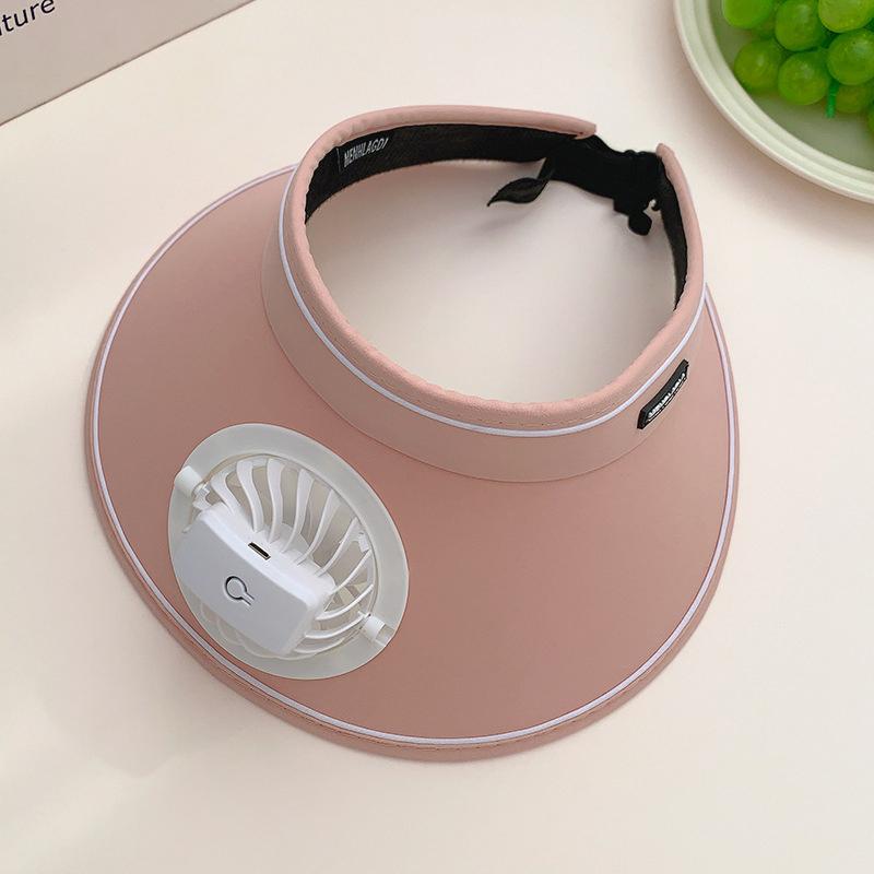 Breathable Cooling Fan Hat Sunscreen Fan Sun Visor Hat Fishing Hat Cooling Peaked Cap Hat Usb Charging Hat Fan For Sport Sunhat