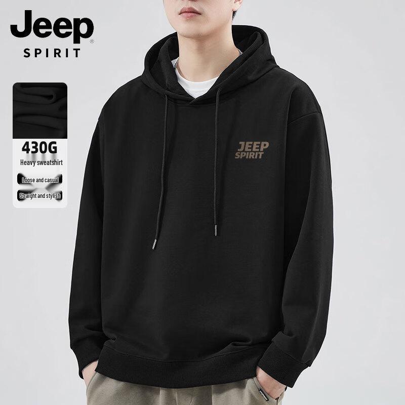 JEEP SPIRIT Men's Autumn Casual Hooded Sweatshirt