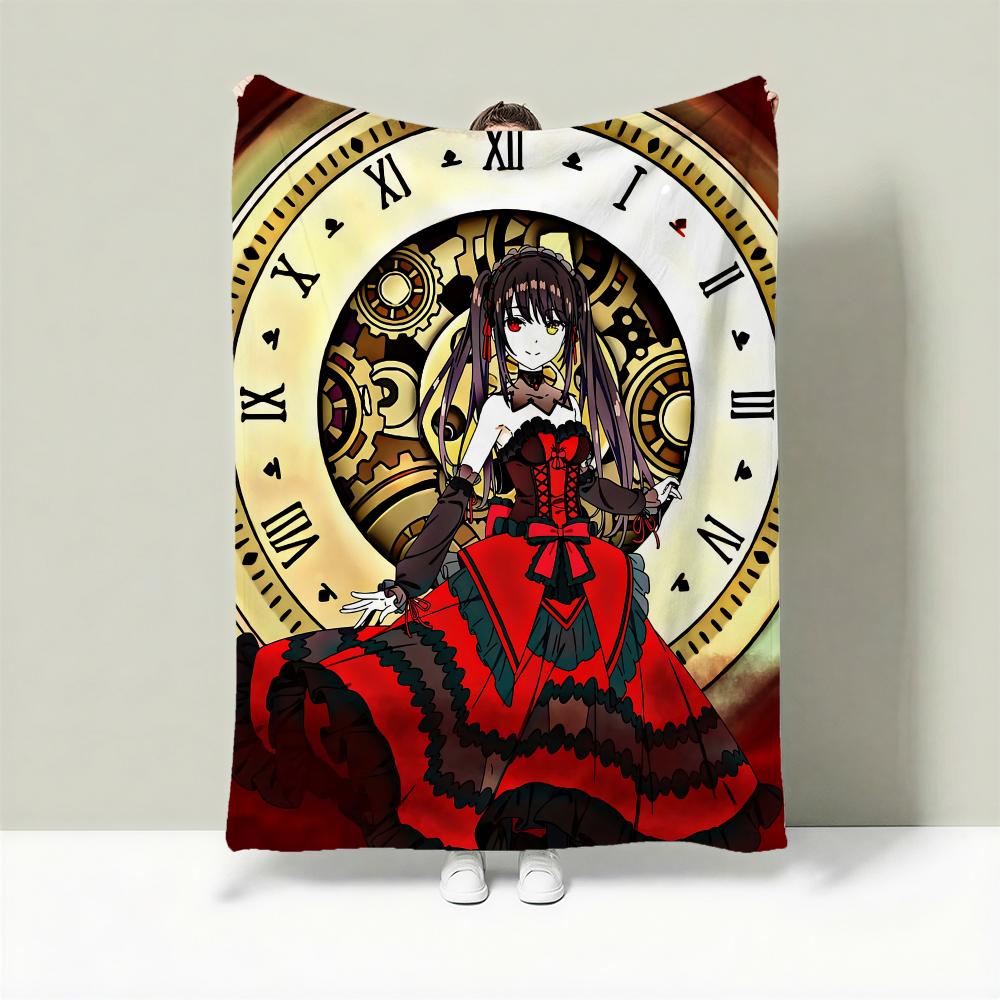 Аниме D-Date A Live Плед легкий 240 г Фланелевый мягкий для кожи для летнего охлаждения