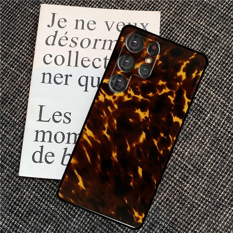 Чехол с узором «Черепаховый панцирь» для Samsung Galaxy S25 Ultra S21 S22 S23 S24 Ultra S9 S10 S20 Plus S25 FE Задняя крышка