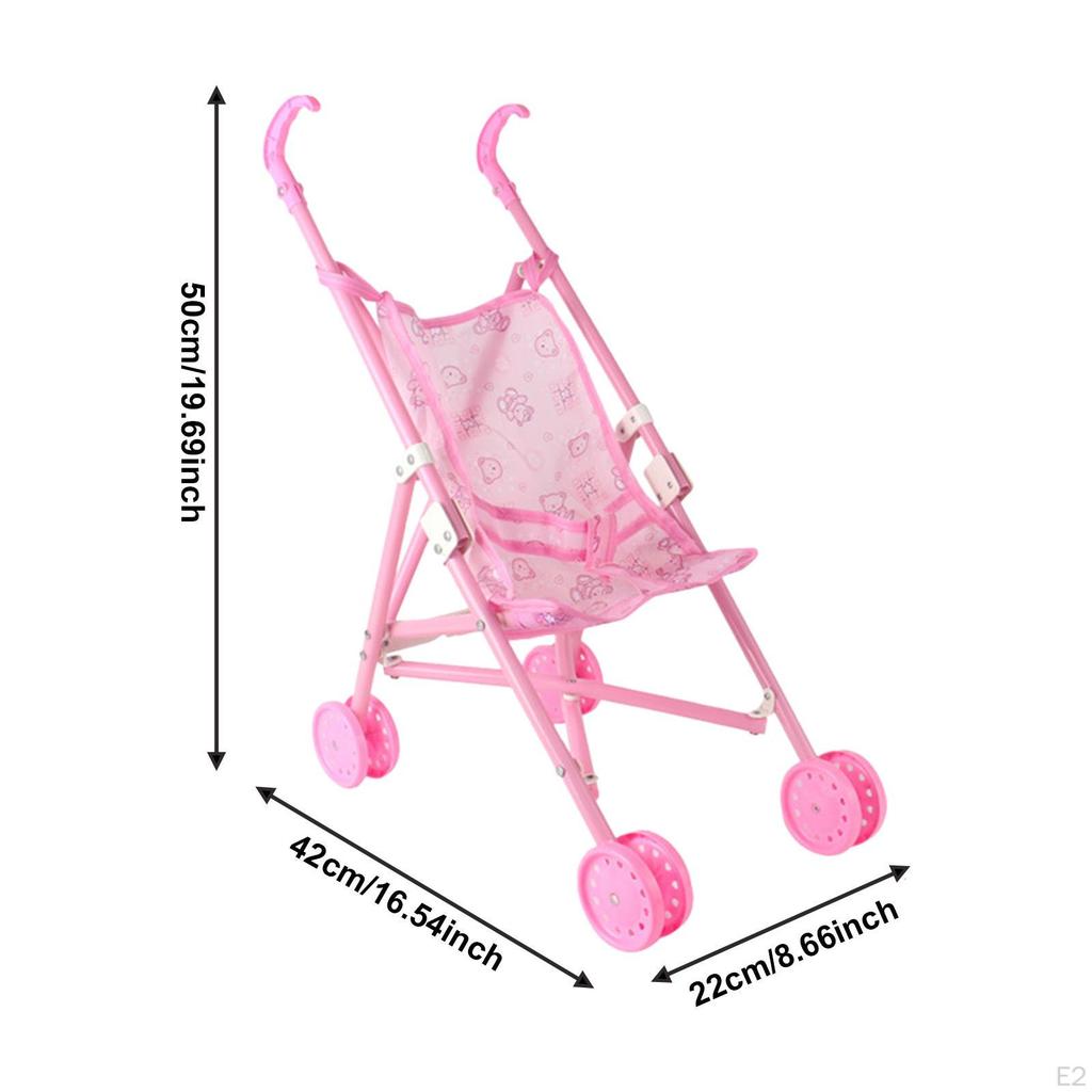 Doll Educational Toy Accessories Lightweight Party Favor Pram Pretend Play for Children