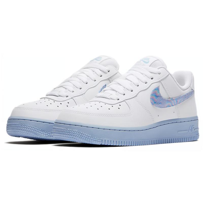 Nike Женские кроссовки Air Force 1 Low Белые/Водородно-голубые CZ0377-100