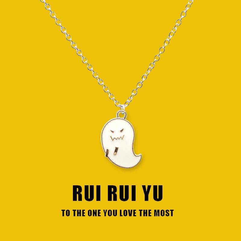 RUI RUI YU Белый призрак ожерелье кулон ожерелье для женщин мужчин подруга пара любовник ювелирные изделия подарок