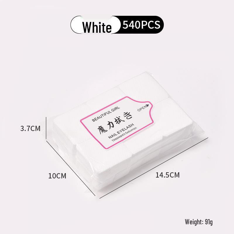 Безворсовые салфетки для очистки клея для нейл-арта и ресниц