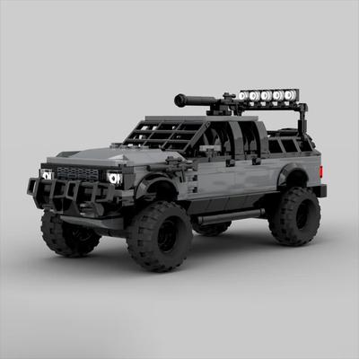 Новый пикап F-150 Apocalypse Edition Speed Champion Классические гонки Детская игрушка Рождественский подарок Технологичные строительные блоки