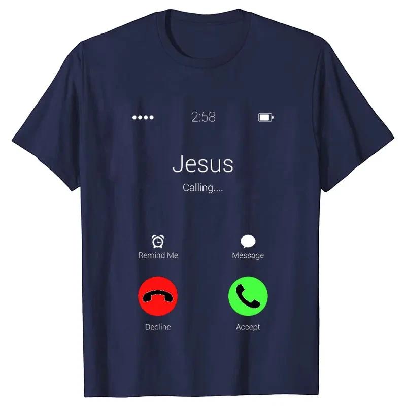 Print T-shirts Women Men T Shirt Christ Casual Short Sleeve O Neck Tees Harajuku Funny Tops Oversized Black Clothes