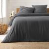 Bed Linen Set - PROMO LINGE - Cotton Gauze - 240 X 220 Cm - Anthracite