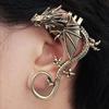 Earrings, Popular In Europe And America, Personalized Punk Style Without Ear Piercings, Exaggerated Dragon Earrings