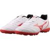 Mizuno Потреро Вайд Джуниор. Круглый носок На шнуровке TF Нескользящие Износостойкие Дышащие Низкие Детские Футбольные Бутсы Детские Кроссовки Белые Красные P1GE189262