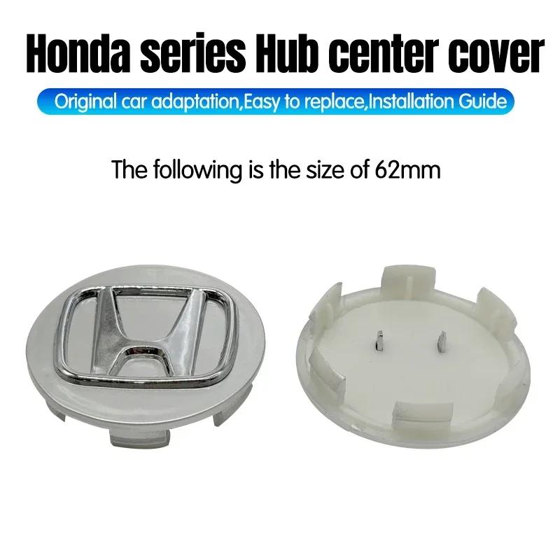 TR3-4pcs/set Car Styling Wheel Center Cap Hub Covers Badge Accessories For Honda Civic Fit Jazz Accord Pilot CRV Passport City XRV