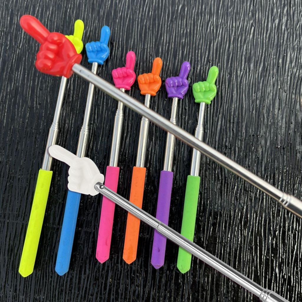 Выдвижные учительские указки, демонстрационные палочки для класса, пальчиковые дубинки, игрушки для раннего образования, творческий реквизит для обучения и игровые игрушки 1 шт.