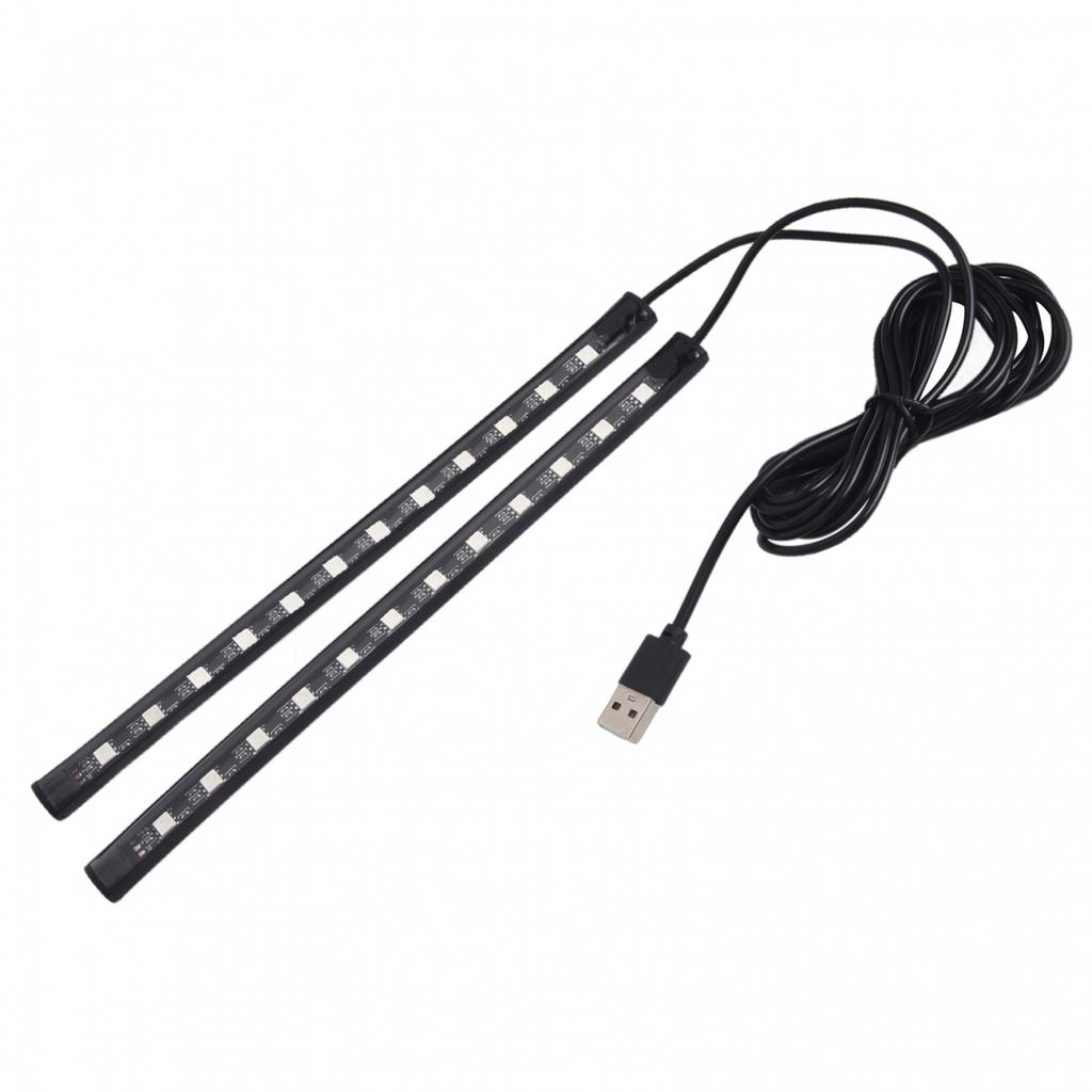 Car LED Foot Light Strip  USB Decorative Atmosphere Signal Lamp
