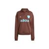 Женская толстовка-поло Originals Trefoil Football Коричневая JZ0879