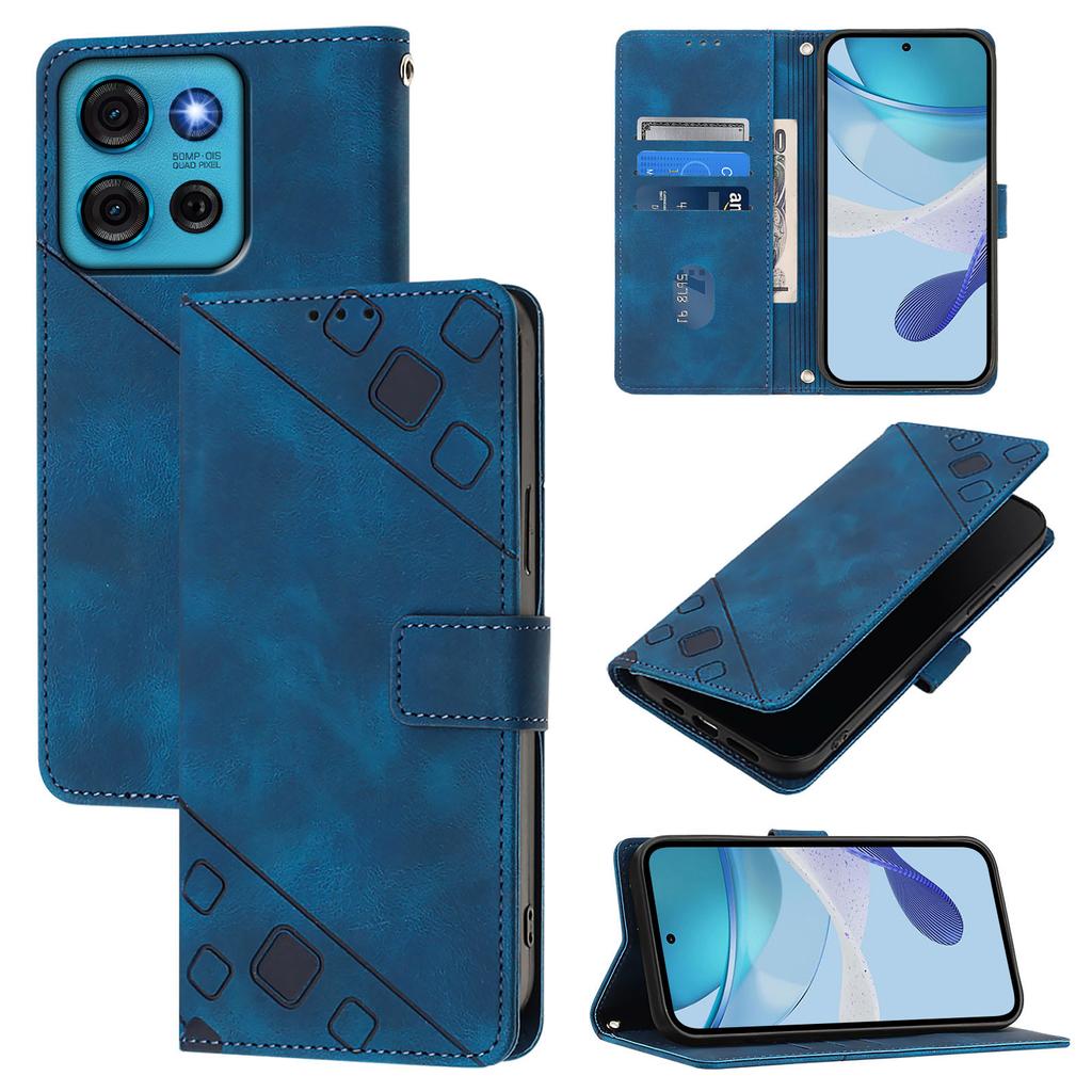 Кожаный чехол-бумажник с откидной крышкой и слотом для карты для Motorola Moto G55 G51 G71 G22 G32 G72 G53 G73 G04 G14 G24 G34 G54 G84
