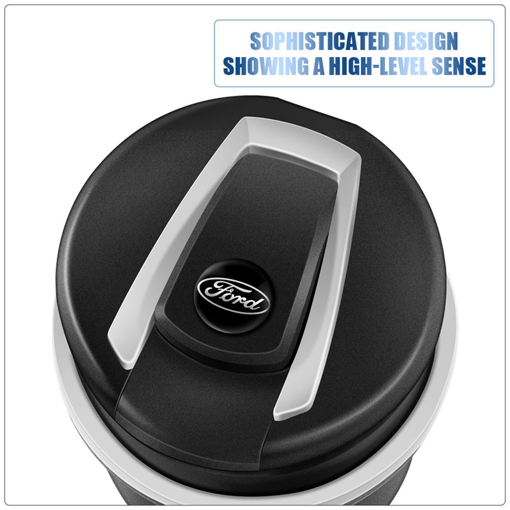Car Portable Cigarette Ashtray Cup With LED Light Cigar Holder Center Cover For Ford Transit Fiesta Mondeo Fusion Escape Shelby