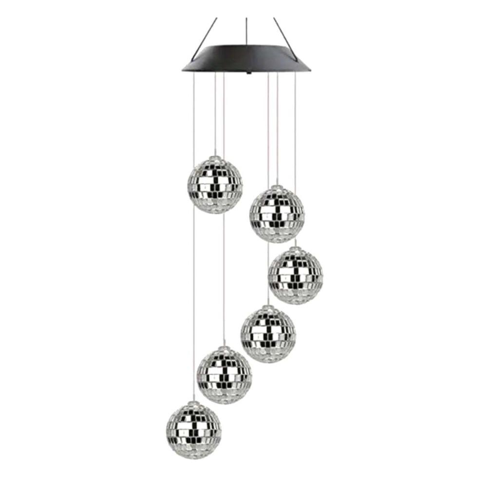 Decoration Mosaic Ball Wind Chime Lights IP65 Solar Decorative Lamp Hanging Solar Lamp Windows