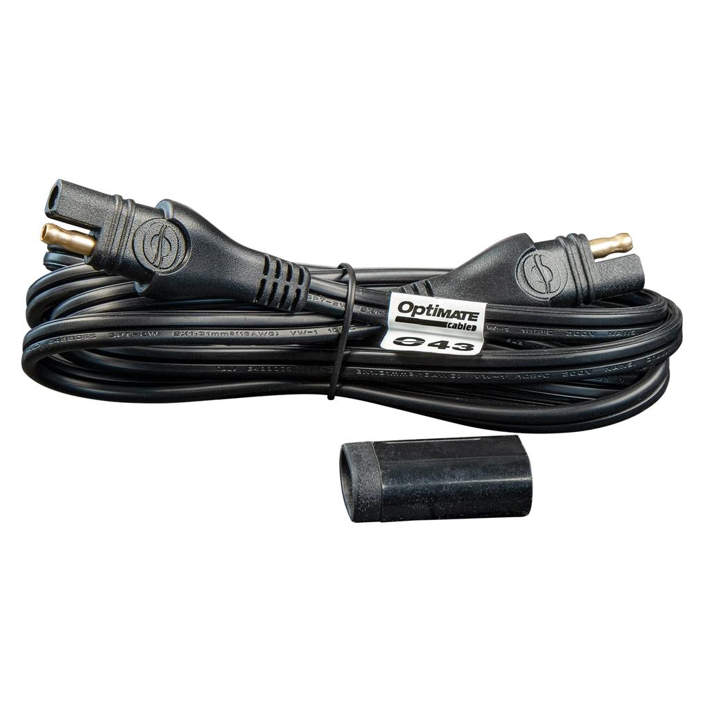 TecMATE O-43 70.9 inches (180 cm) Extension Cable, 10A Max, Waterproof Cap Included