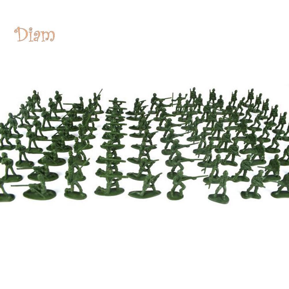 TOYS & TOTS 100Pcs Mini Classic Soldiers Figures Models Playset Desk Decor