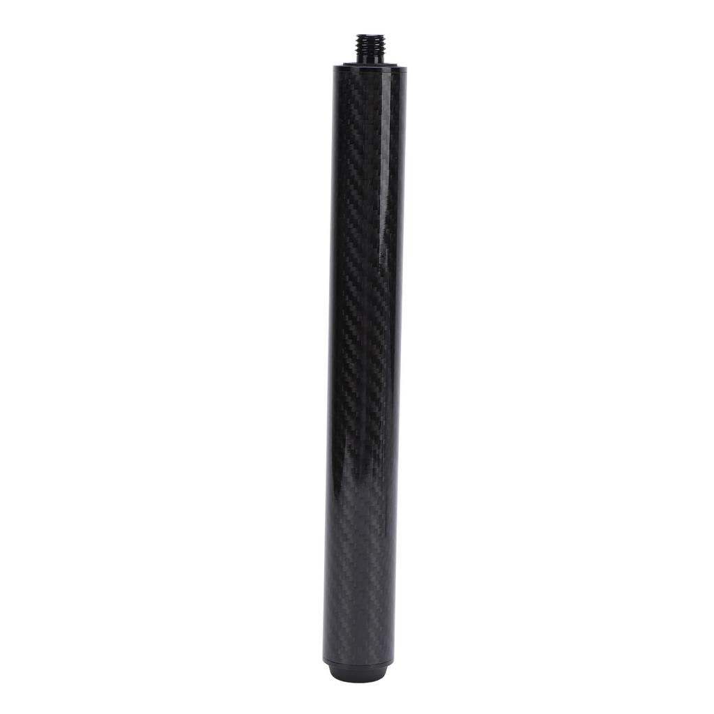 10 Inch Billiard Pool Cue Extension Carbon Fiber Billiards Pool Cue Extender with Rubber End Cap