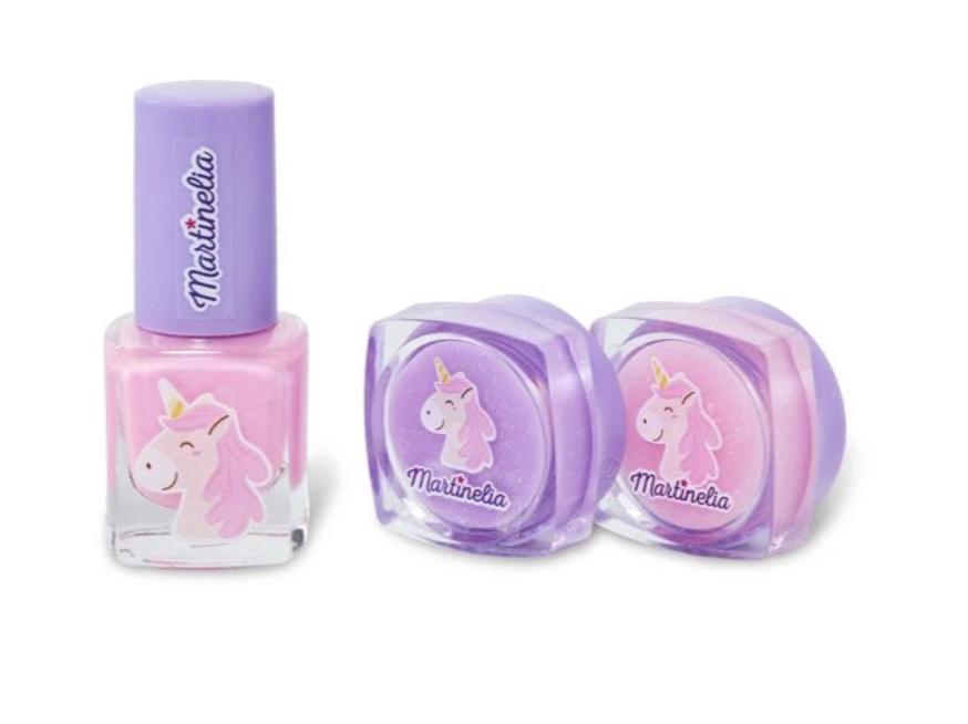 MARTINELIA zestaw balsam do ust + lakier unicorn