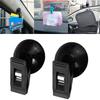 Fixing Tools Suction Cup Plastic Car Window Sun Visor Black Color Convenient Clips Clamped Towel Ticket Auto Interior Fastener
