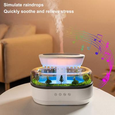 Увлажнитель воздуха Rain Cloud, капельный микроландшафтный увлажнитель с прохладным туманом и 7-дневным светом, увлажнитель воздуха для спальни