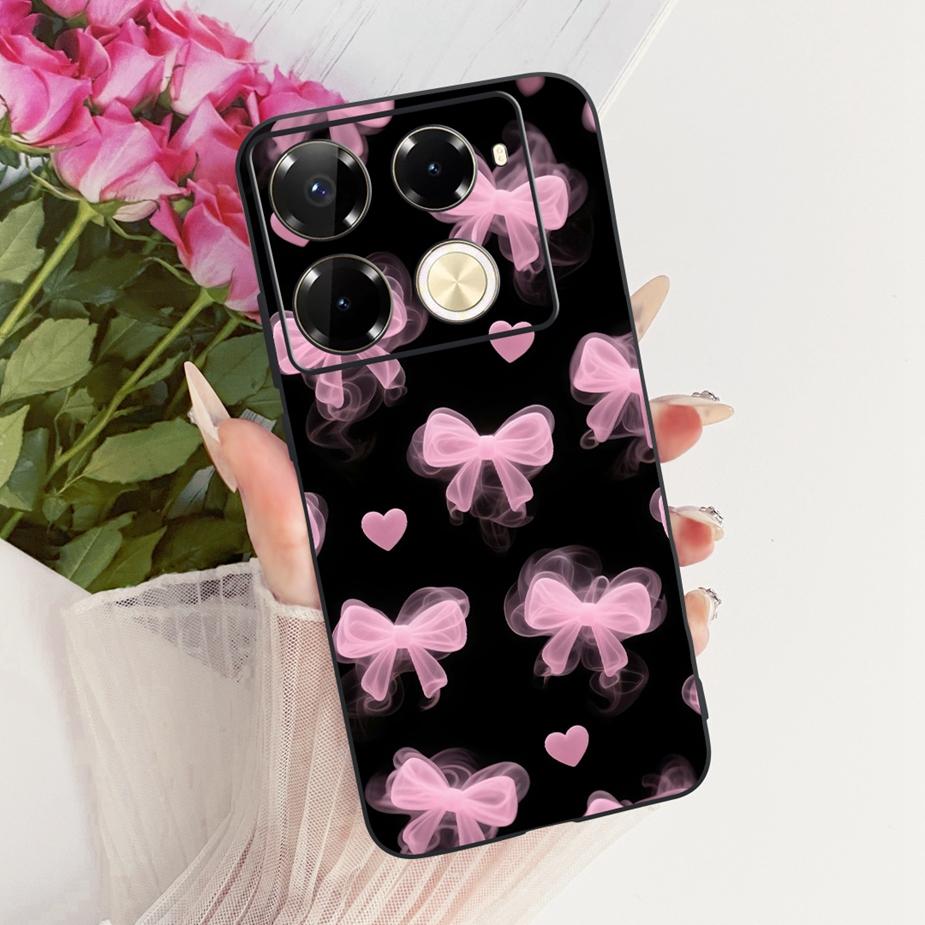 For Infinix Note 40 40X 5G Case X6852 New Butterfly Painted Cover Soft Silicone Case For Infinix Note 40 Pro Plus Note40 X Shell