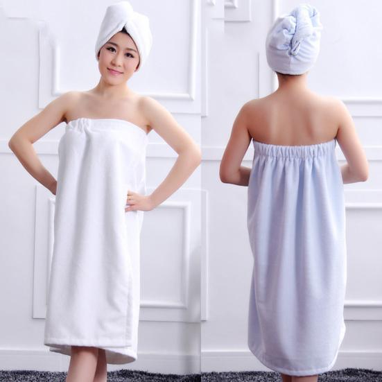 Домашний комплект 2 шт., женская водопоглощающая быстросохнущая шапочка для волос, банное полотенце, спа-обертка, душевая принадлежность